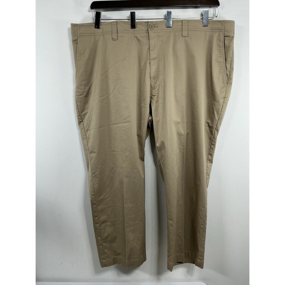 Mens Excellent Cond. Oak Hill Straight Fit Tech Pants By DXL 52x28 Tan Stretch